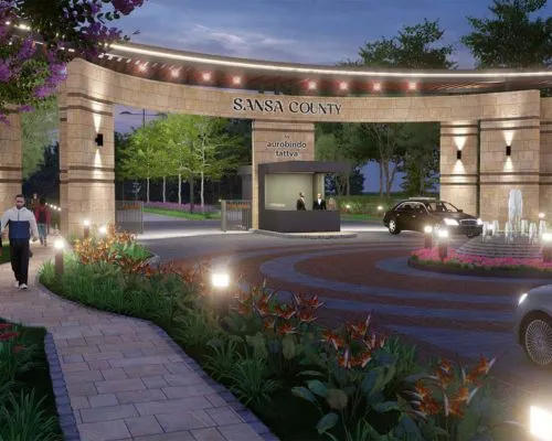 Modern living room with TV unit